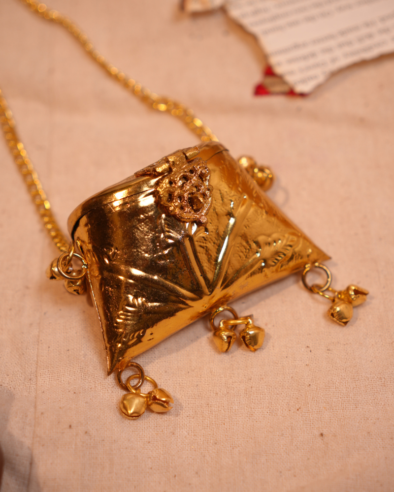 Golden Traditional Nano Bag