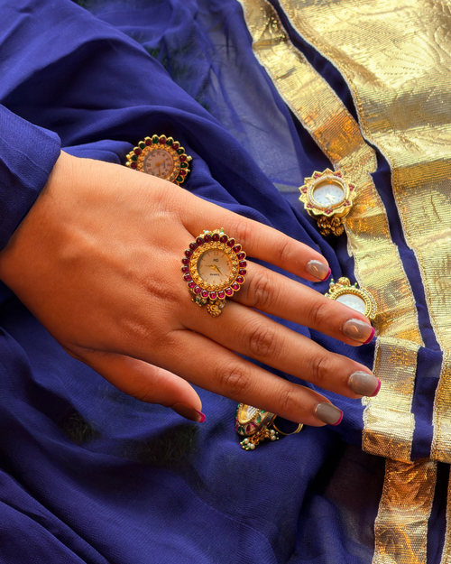 Antique Maharani Ghadi Ring | Traditional Indian Jewelry