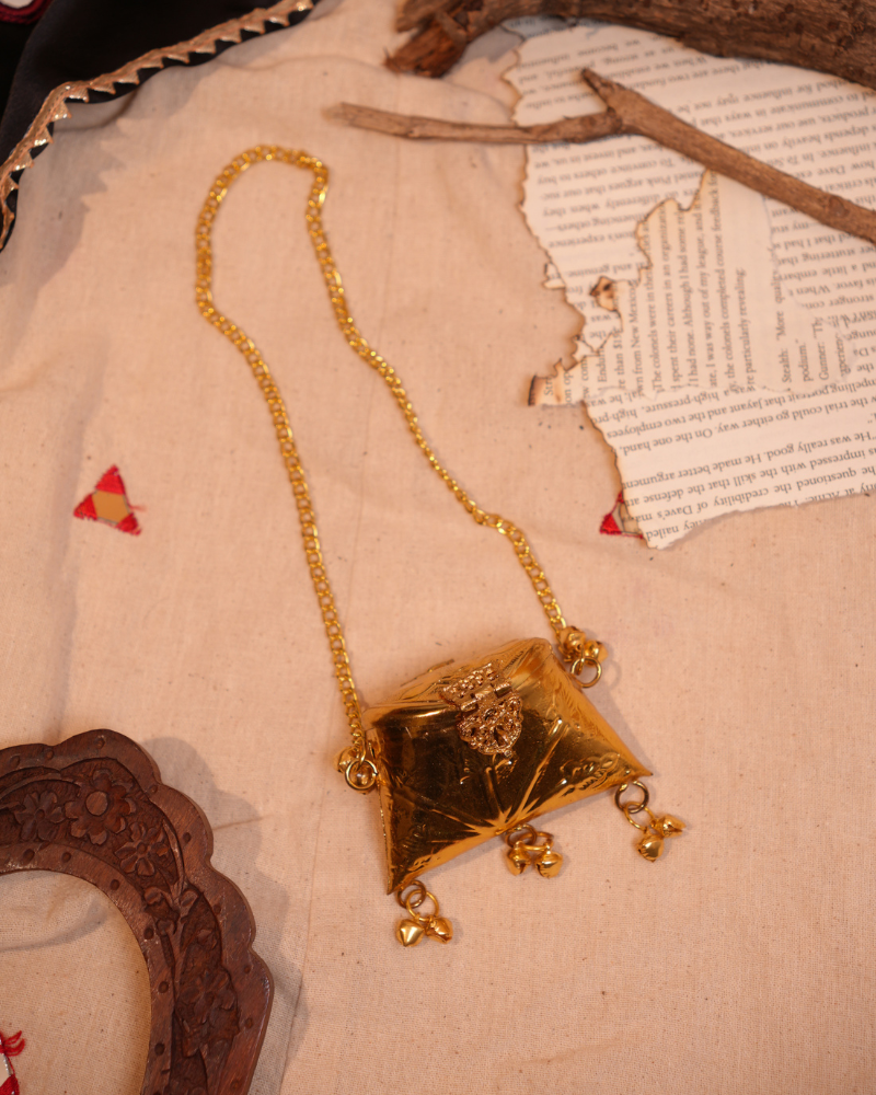 Golden Traditional Nano Bag