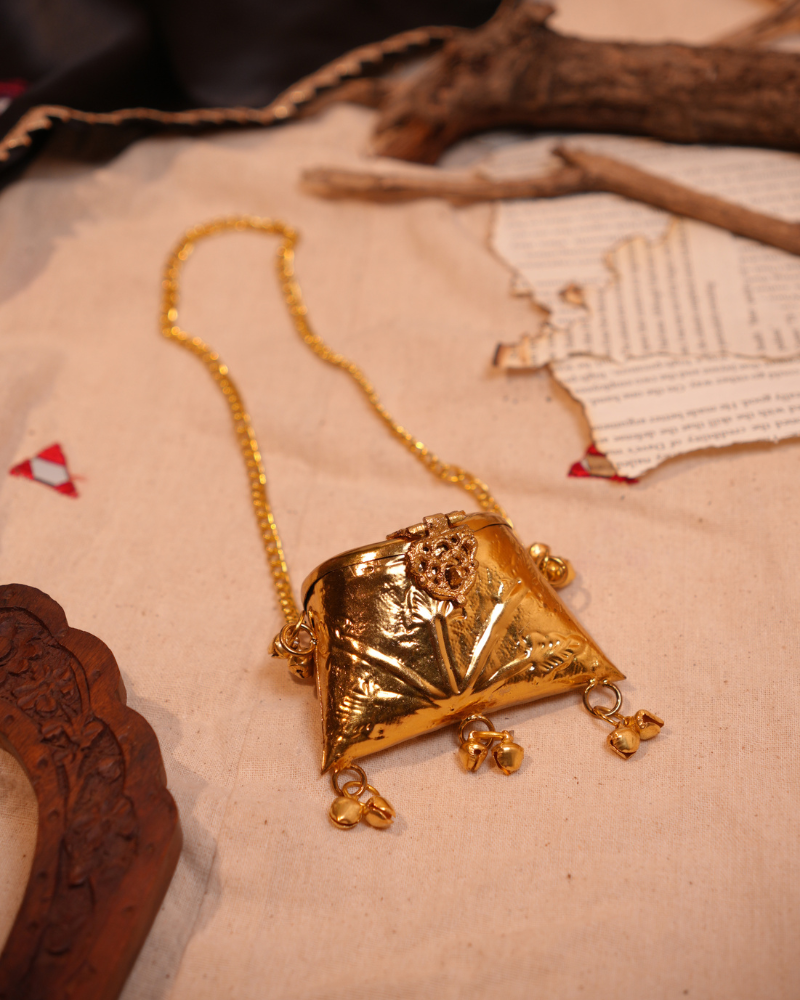 Golden Traditional Nano Bag