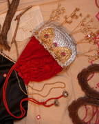 Silver Handcrafted Heritage Potli Bag