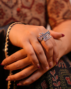 Meera Oxodised Ring
