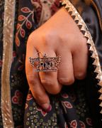 Meera Oxodised Ring