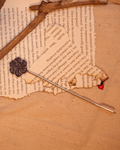 Beautiful Oxidised Flower Hair Pin