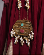 Hexagon Tyohaar Batua with Shells