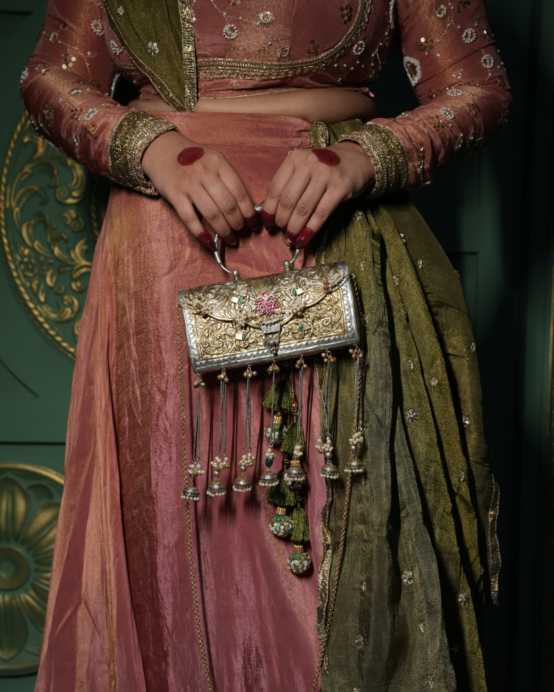 Tyohaar Royal Heritage Batua with Traditional Hanging