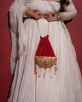 Golden Handcrafted Heritage Potli Bag