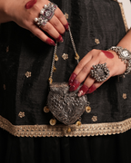Silver Heritage Batua with Hanging
