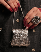 Silver Heritage Rectangle Batua
