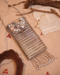 Silver Heritage Phone Sling with Mother of Pearl