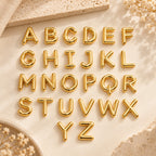 Mini Bubble Initial Necklace | Gold Letter Pendant A–Z (Copy)